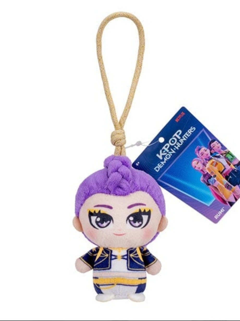 K-Pop Demon Hunters Plush Keychain - Rumi NWT